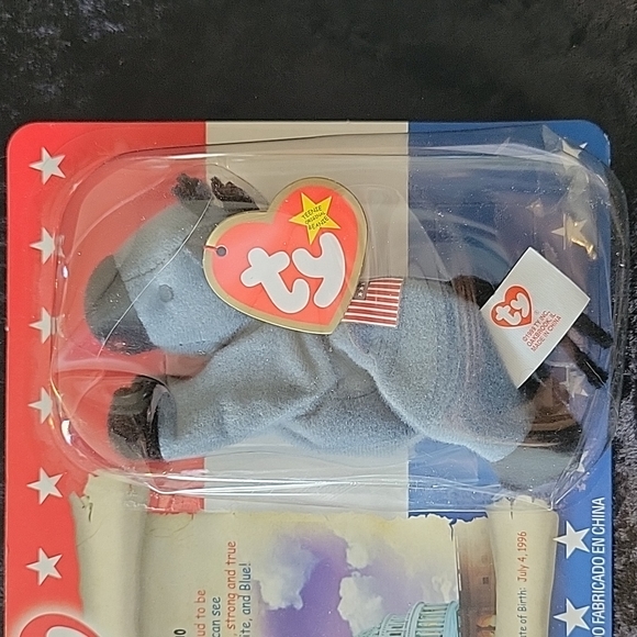 TY 2000 McDonald's Teenie Beanie American Trio Lefty the Donkey - Picture 3 of 4